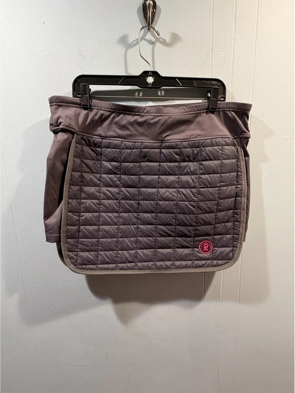 Womens Little Donkey Andy Quilted Skirt Size XL Gray
